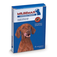 Load image into Gallery viewer, Milbemax Chewy Tabs for Dogs 125mg (Adult Dog)