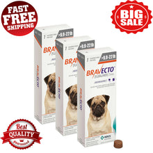 Load image into Gallery viewer, 3x Bravecto S Chews for Dogs (9.9-22 lbs)