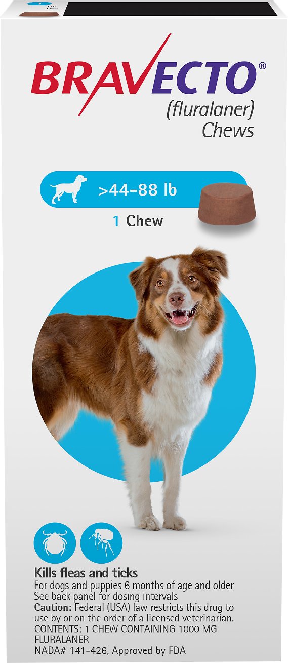 Bravecto L Chews for Dogs (44-88 lbs)