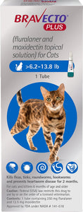 Bravecto Plus Topical Solution for Cats  (6.2-13.8 lbs)