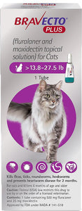 Bravecto Plus Topical Solution for Cats  (>6.2-13.8 lbs)