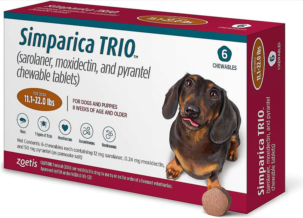 Simparica Trio Chewable Tablet for Dogs
